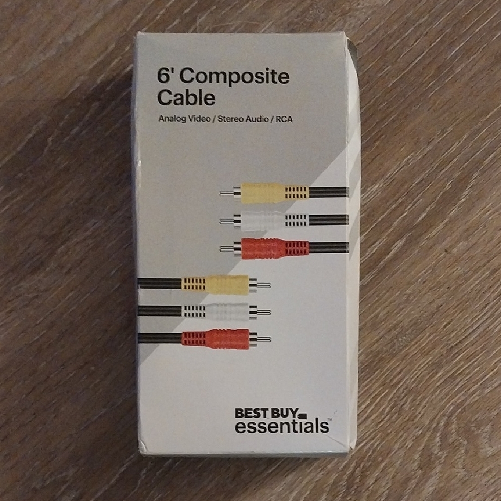 6' Composite Cable - Red, White, Yellow